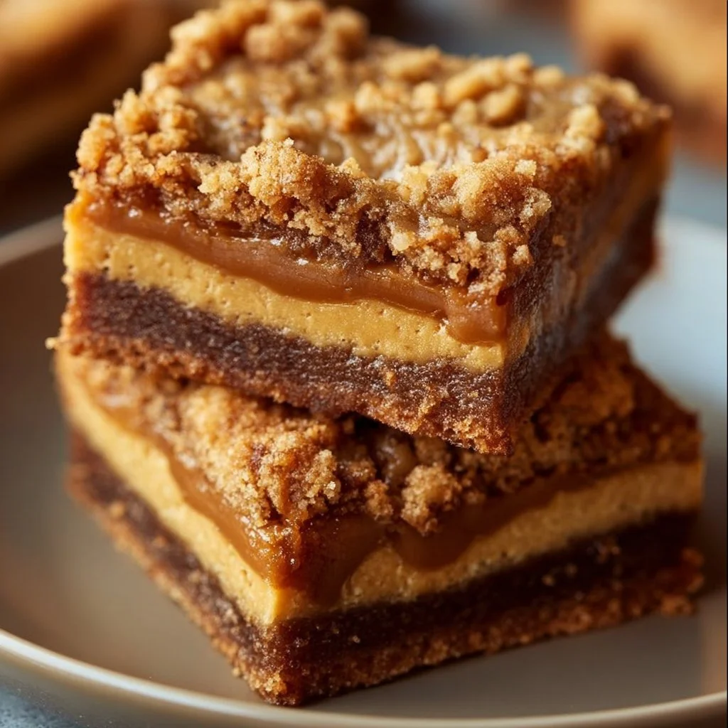 Biscoff Blondies Chewy Cookie Butter Dessert Bars