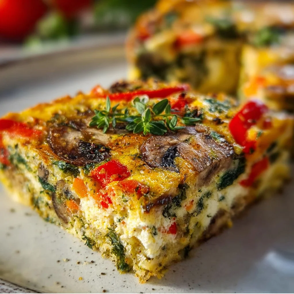 High-Protein Veggie Bake with Cottage Cheese