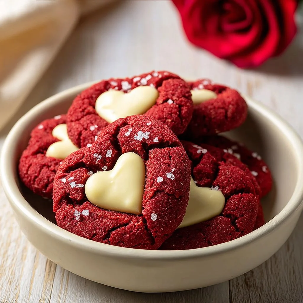 Homemade Valentine’s Day Red Velvet Cookies