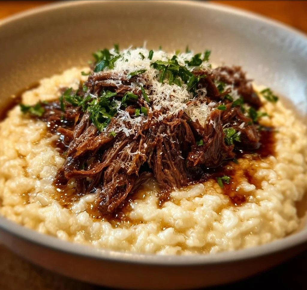 Italian Pot Roast Parmesan Risotto