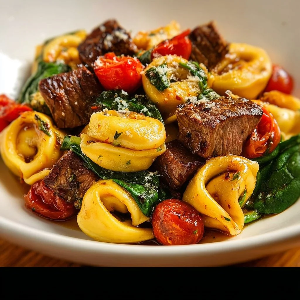 One-Pan Steak Bite Tortellini