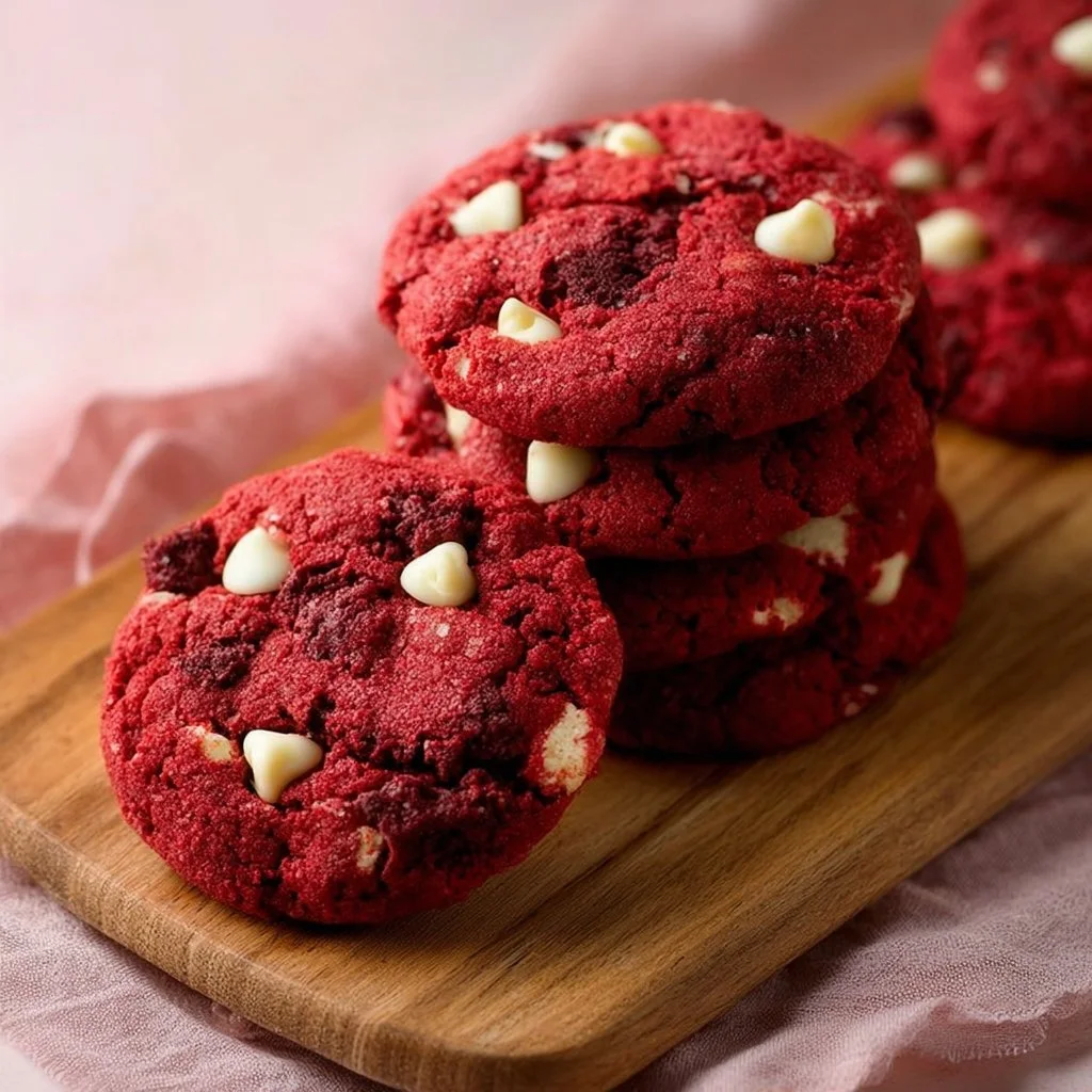 Perfect Jumbo Red Velvet Cookies