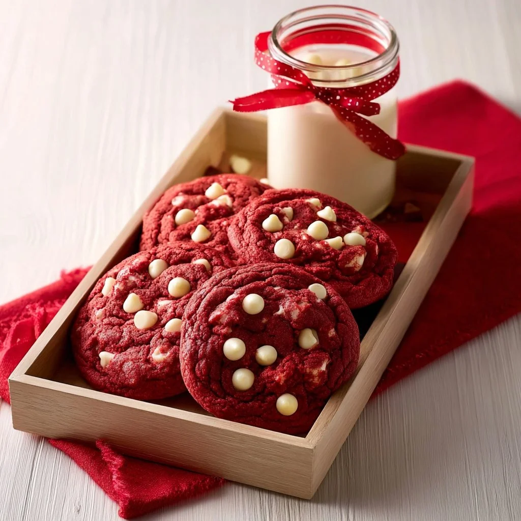 Rich Sourdough Red Velvet Cookies