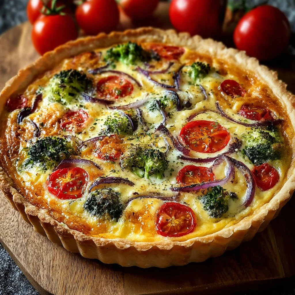 Simple Mixed Vegetable Quiche